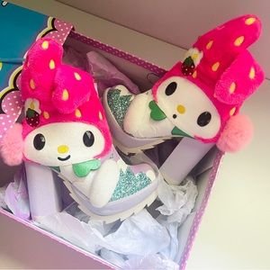 hello kitty sanrio - my melody x irregular choice - everyone loves you heel boot